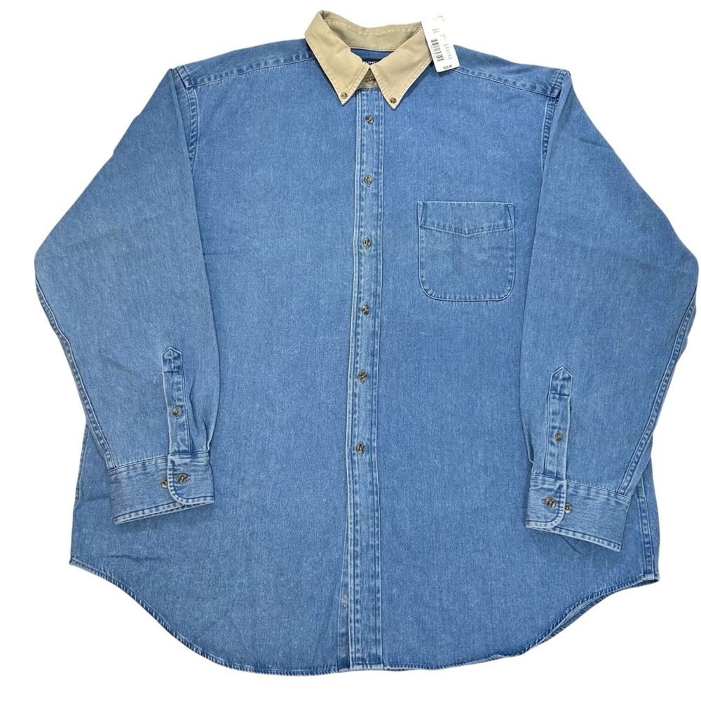 NWT Roundtree & Yorke Denim Shirt Size XL Men’s